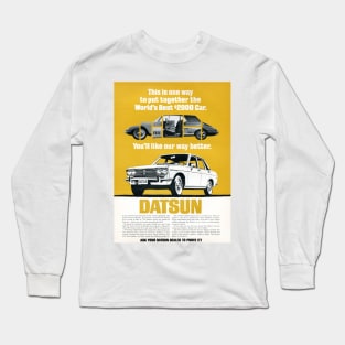 Vintage Car Ad 1969 Datsun 510 Long Sleeve T-Shirt